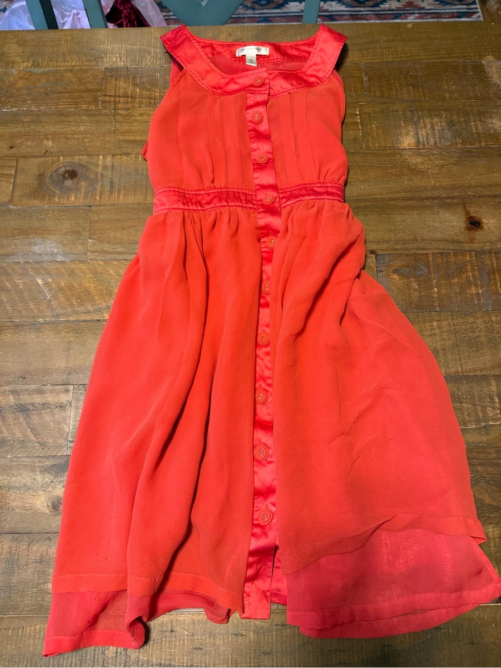 Women’s Reddish Button-Front Dress